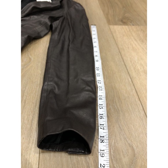 Giorgio Armani Brown Jacket Blazer Woman’s 40 Lamb Leather Italy R1 - Picture 9 of 9